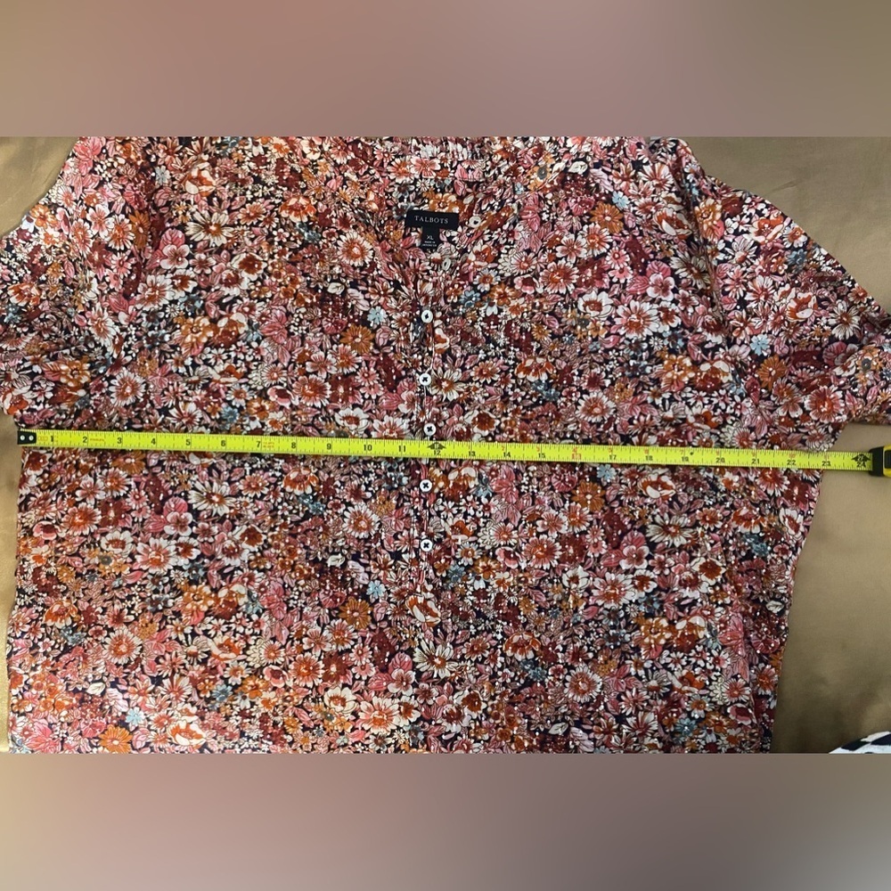 Talbots Multicolor Floral Button-Up Shirt - Picture 13 of 13